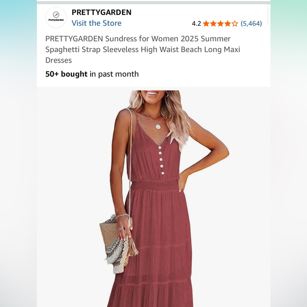 Sleeveless Burgundy Maxi Dress